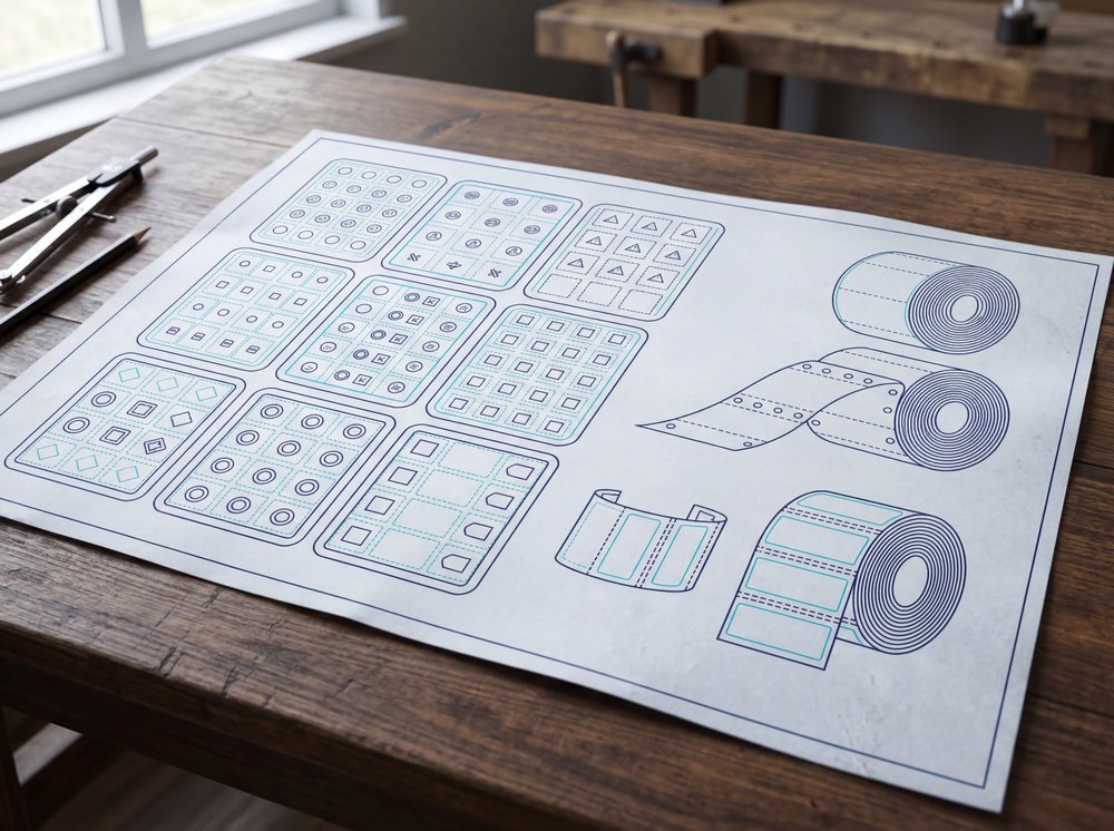 Blueprint Aufkleber und Etiketten